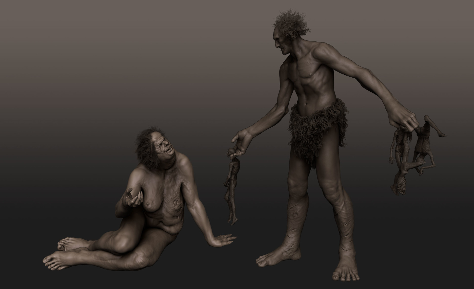 Giant family character study by Marco Menco