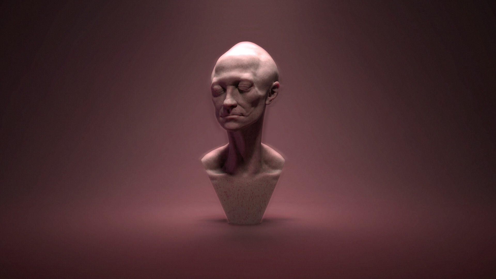 Stylized character bust by Marco Menco