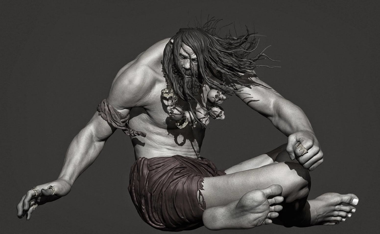 Cave giant character study by Marco Menco