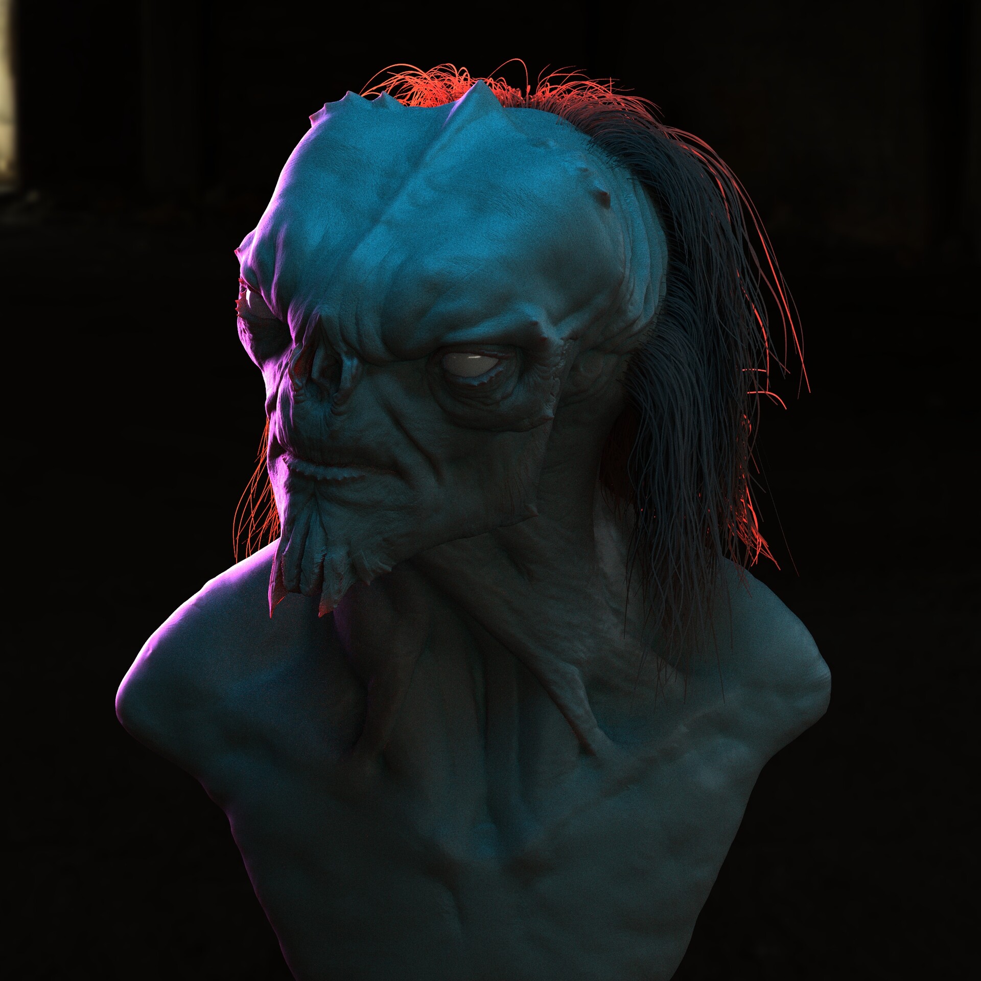 Giant character lighting study by Marco Menco