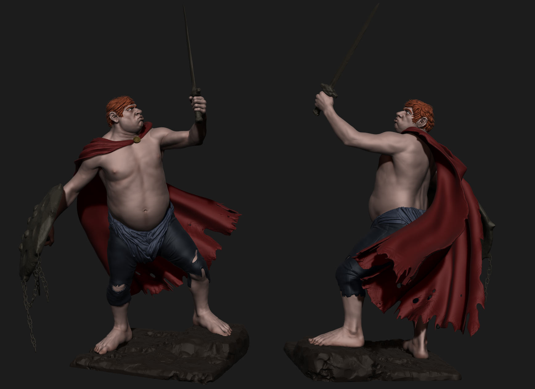Hobbit character turnaround by Marco Menco