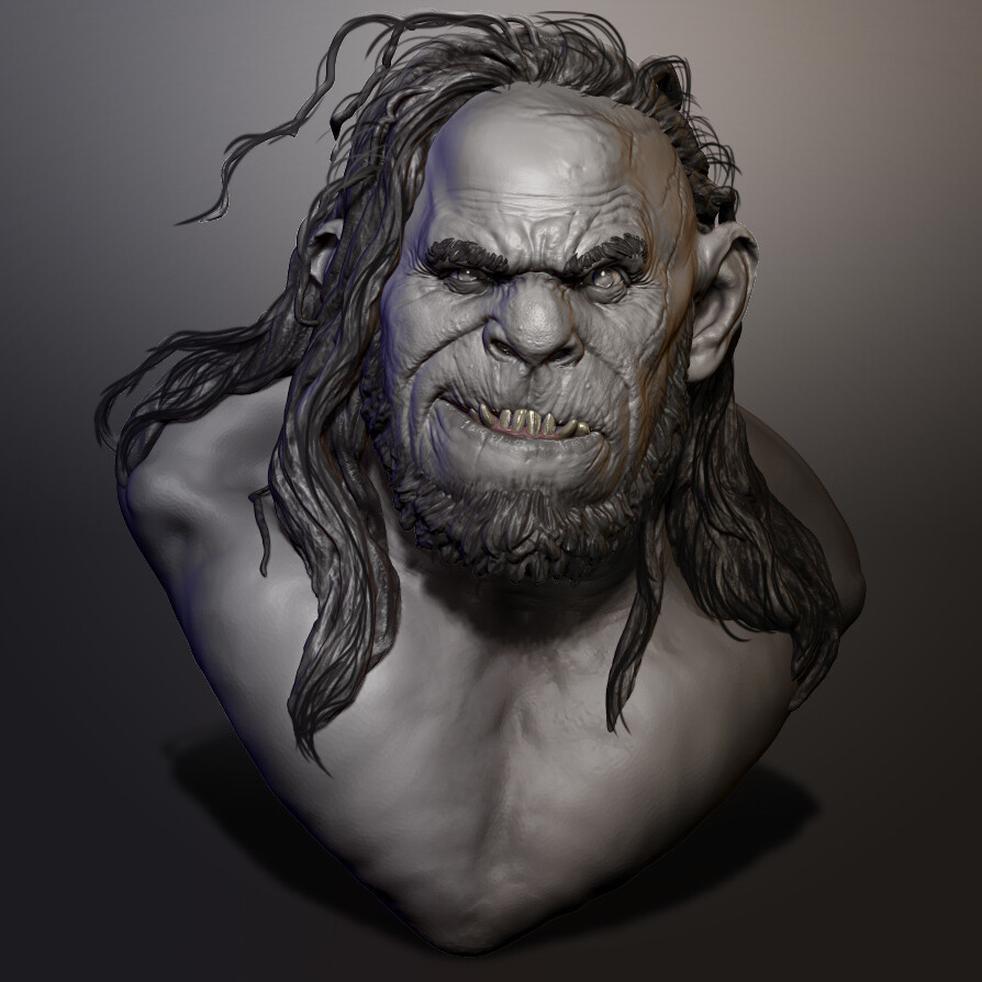 Ogre character bust by Marco Menco
